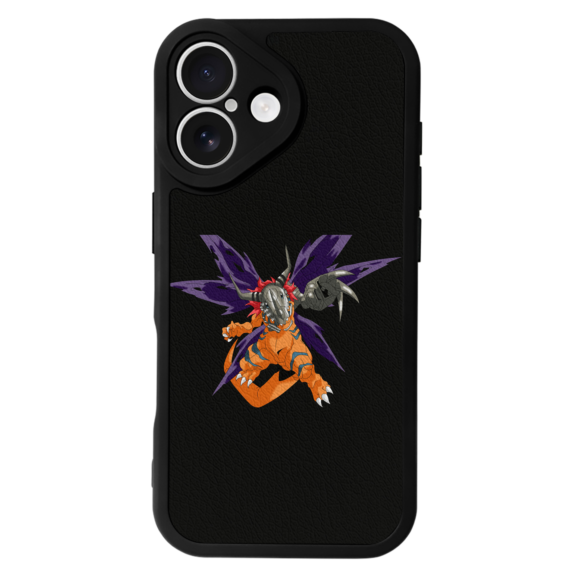 （画像用） Digimon デジタルモンスター/デジモン 【iPhone 16シリーズ対応】シリコンスマホケース（レザー調） 材質：シリコン